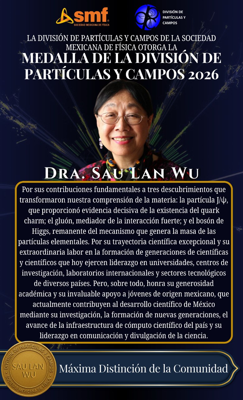 Medalla DPyC 2026 — Dra. Sau Lan Wu